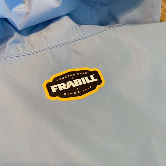 Frabill Men’s Fishing Rain F1 Jacket (Light Blue) - Picture 7 of 10